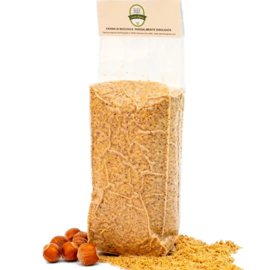 Farina parzialmente disoleata di nocciole tostate (0.5 Kg)